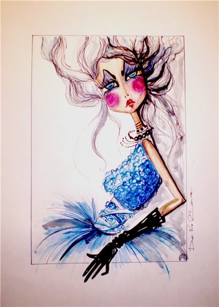 Фешн ілюстрація fashion illustrations  Ольга De NoGGa