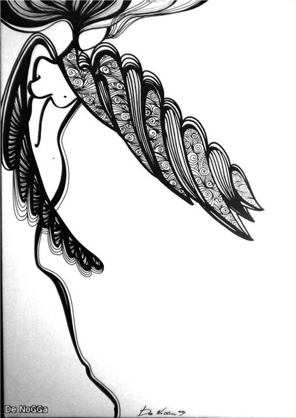 Кучерява жінка De Nogga