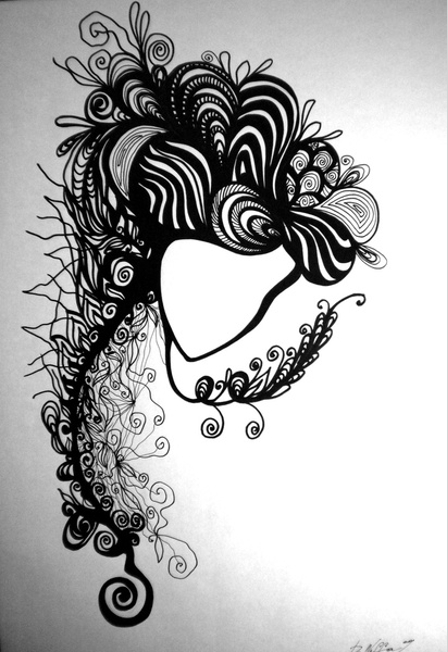 Кучерява жінка De Nogga