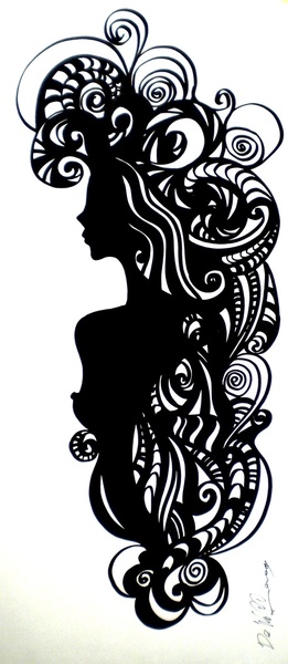 Кучерява жінка De Nogga