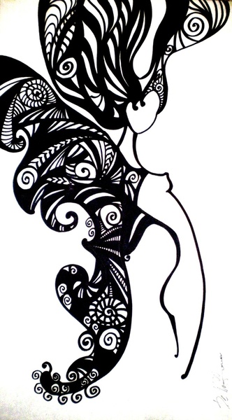 Кучерява жінка De Nogga