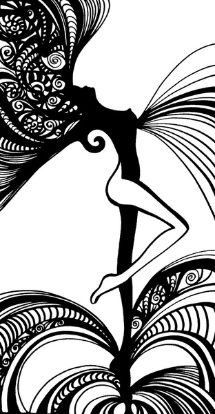 Кучерява жінка De Nogga